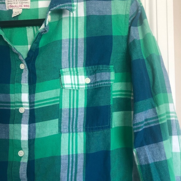 Old Navy Button Down Plaid Shirt - Picture 4 of 9